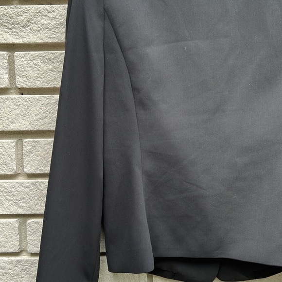 BCBGMaxAzria Black Collarless 1 Button Blazer XS - Picture 9 of 14